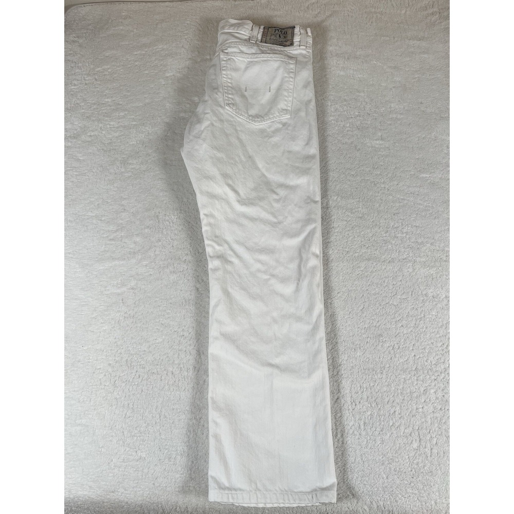 Vintage Polo Ralph Lauren Classic 867 White Denim Jeans Men's 38x30 (40x32) - Picture 2 of 12
